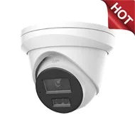 5MP POE IP Camera Outdoor Turret Smart IR&Color Dual-Light Human/Vehicle Detection Built in Mic All-metal H.265+ WDR CCTV Camera