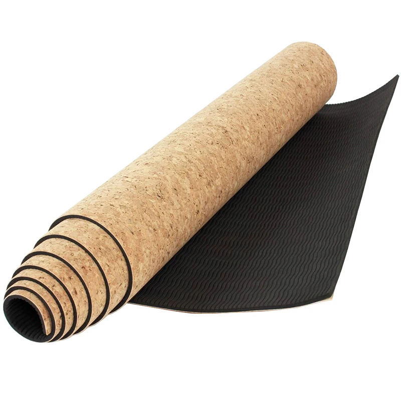 

High quality recycle custom premium thick eco friendly natural cork yoga mat