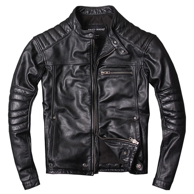 

Real leather motorbike jackets for men competitive price china made discount