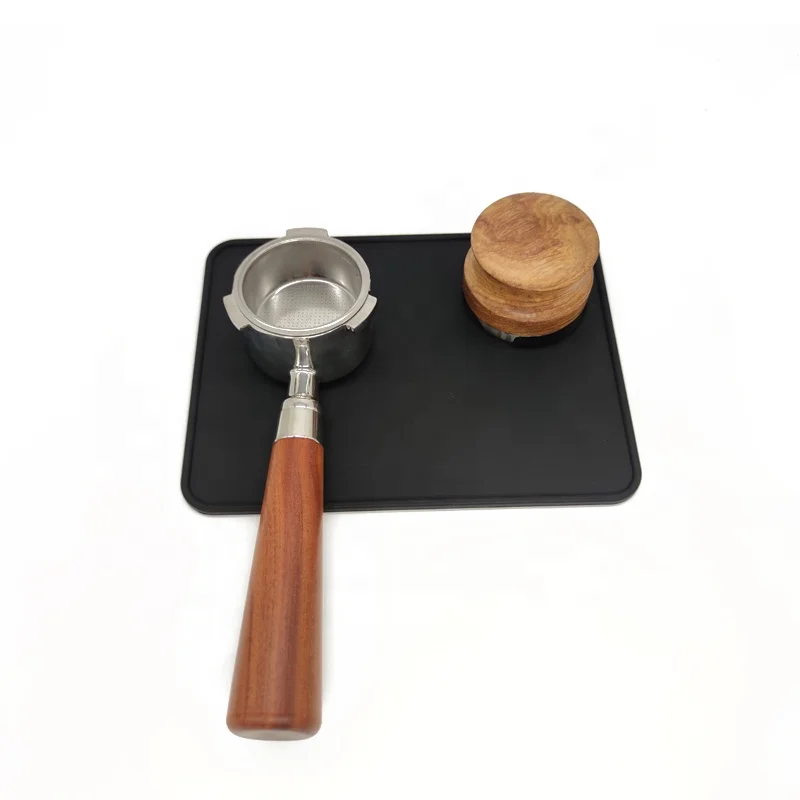 

customized coffee tamper rubber mat with silicone tamper mat