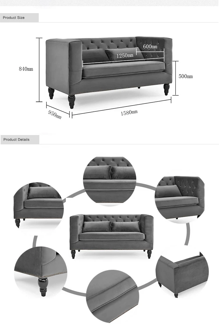 Modern Fabric Sofa Furniture Design Waiting Room Office Sectional Sofa