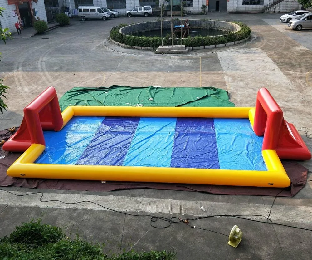 

Customized size inflatable soap soccer field / soap football pitch for sale, Multi-color, according to your request