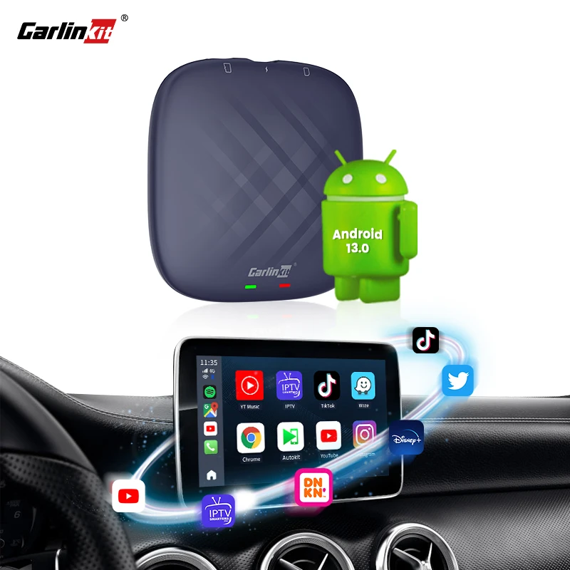 

Carlinkit Car Portable Android 13 System Car Play Box Wireless Android Auto Carplay MINI Ai Box