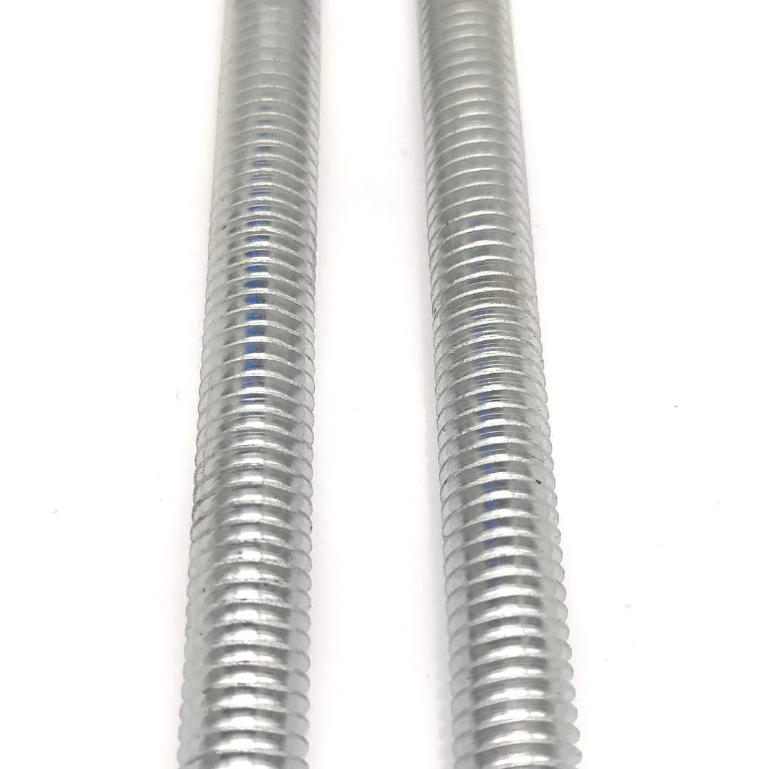
carbon steel threaded rods bar fastener Grade 4.8 galvanized DIN975 threaded rods M2-M36 
