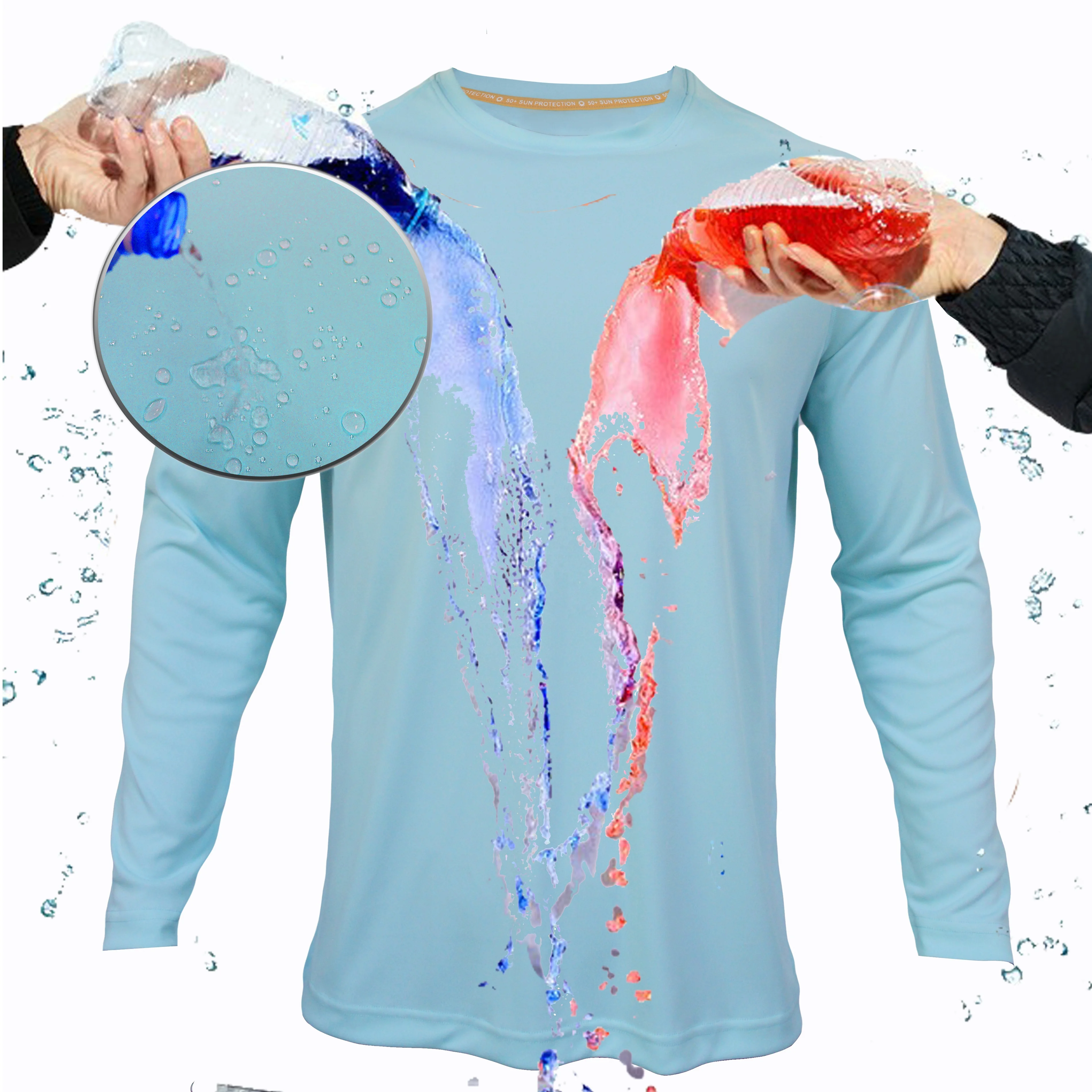 

Water Repellent Fishing Shirt for Men Long Sleeve UPF 50+ T-Shirts