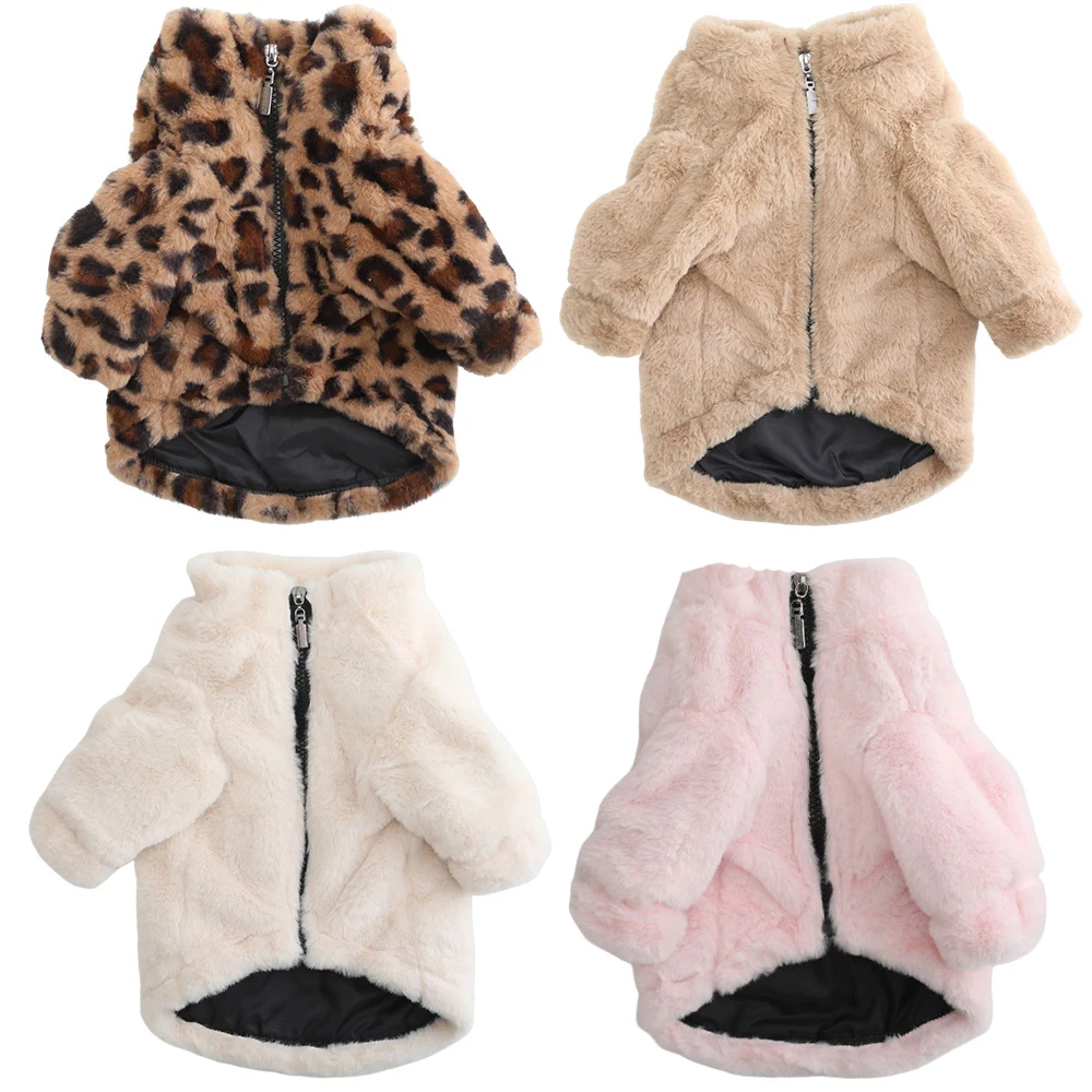 Pet Winter Dog Clothes Coat Jacket Cotton Coat Winter Pet Outwear Thick Warm Puppy Fur Hot Sale Luxury 1pcs