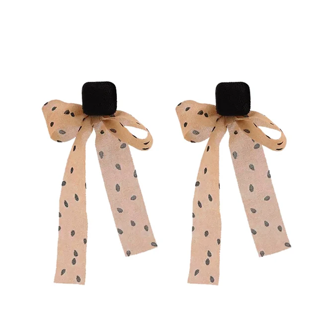 

Bowkont Satin Spot Fashion Jewelry Trendy 2021 Stud Earring for Women Gift