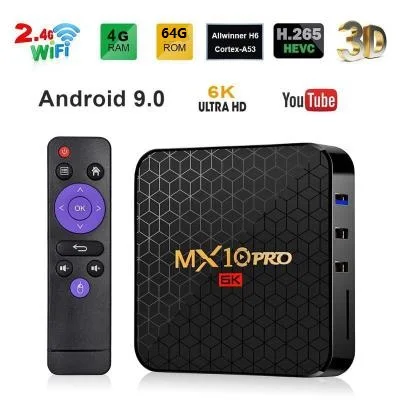 

MX10 Pro All Chi H6 Set top box 4GB/64GB Android 9.0 6K Smart Network Player TV BOX