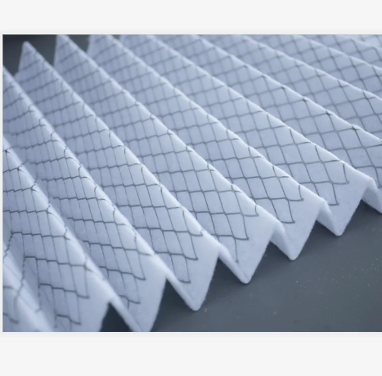 Metal Mesh Polyester Synthetic Fibre G4 Pre Pleated Air Filter Media