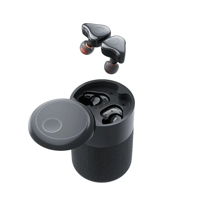 

B20 Mini Speaker 2 in 1 TWS 5.0 Earphone With BT Speaker 3D Bass Sound Portable Mini Earbud Headphone Wireless With BT Speaker, Black