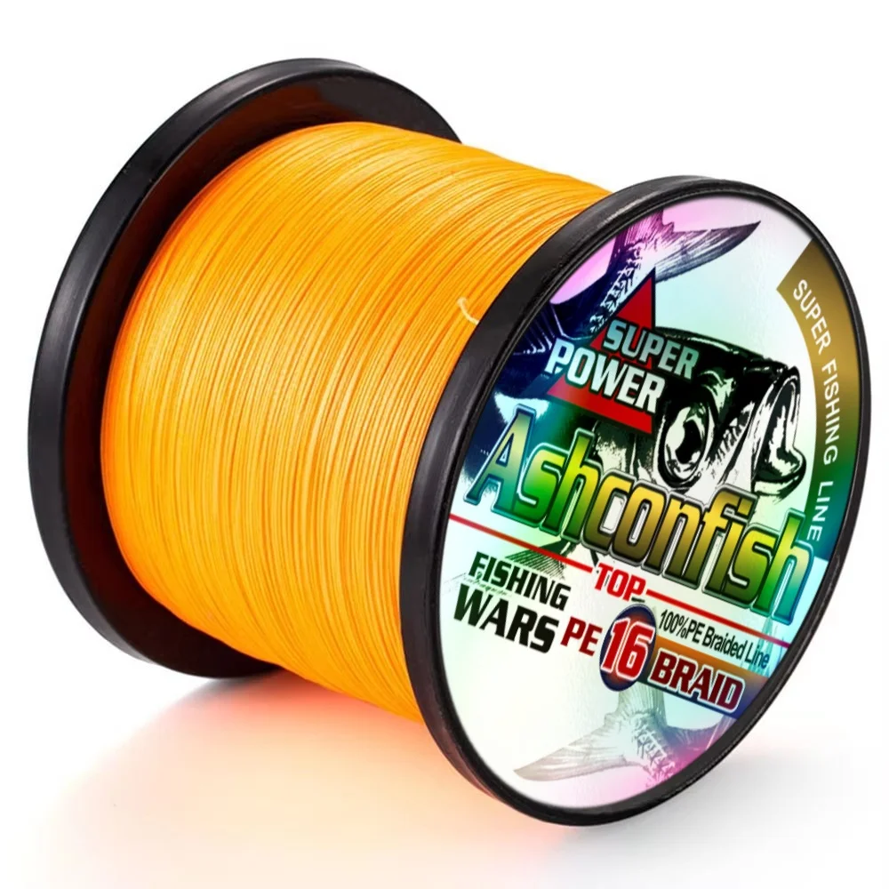 Super Strength 1000meters 20LB-500LB Hollowcore 16 Strands 100% PE Braided Fishing Line Weave Lines for River Fishing