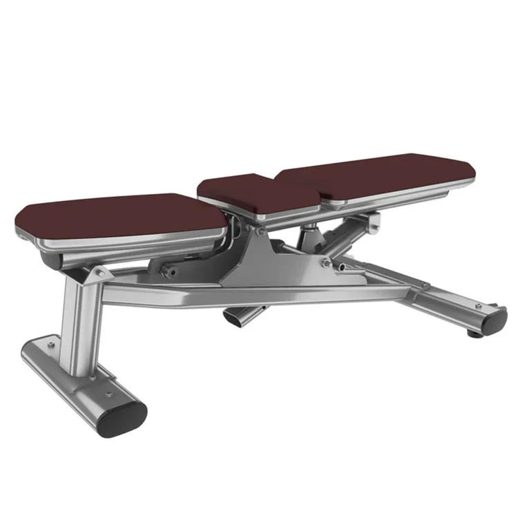 

Fitness Workout Equipment Gym Basic Adjustable Bench, Gray, black