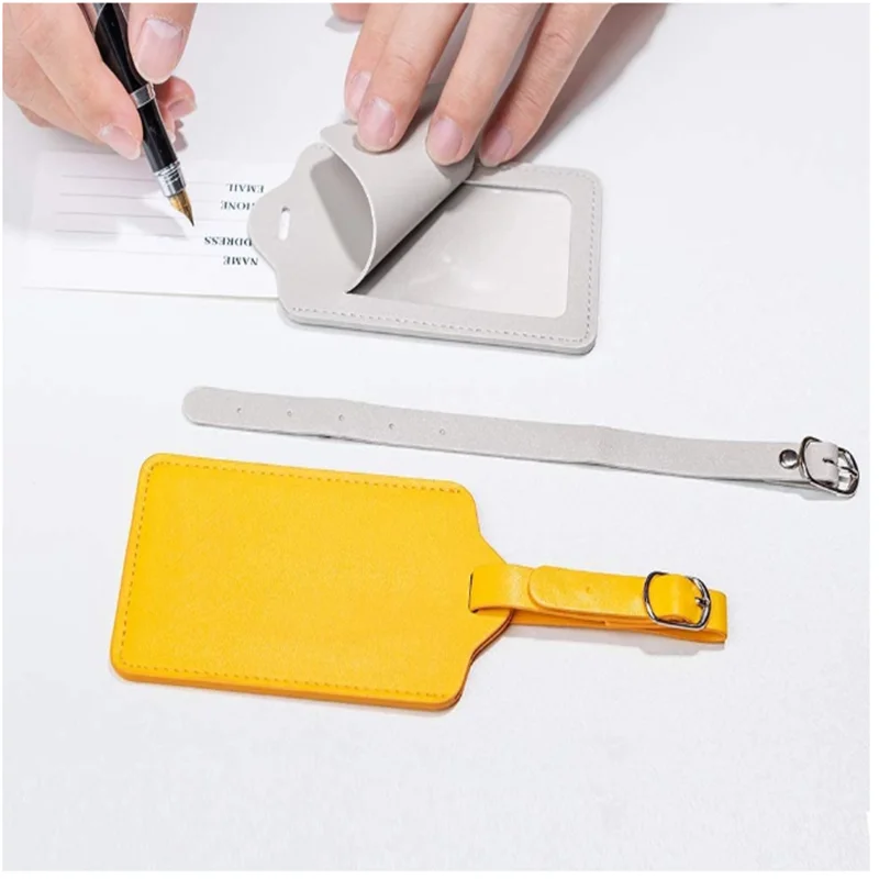 Wholesale Promotional Baggage Tag Custom Logo Premium Leather Luggage