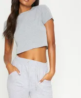 

Hot Sale Custom logo Print Blank Sports Yoga Fitness Women Crop Top T shirt