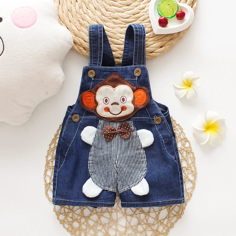 

Wholesale Cute Baby Girls Denim Overalls Kids Shortall Denim Jumpsuit For Baby Girl, Picture