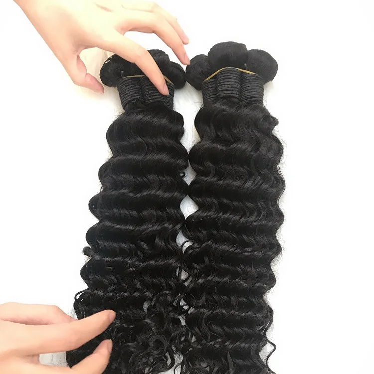 

Brazilian Human Hair 22inch Deep Wave Curly Human Hair Bundles