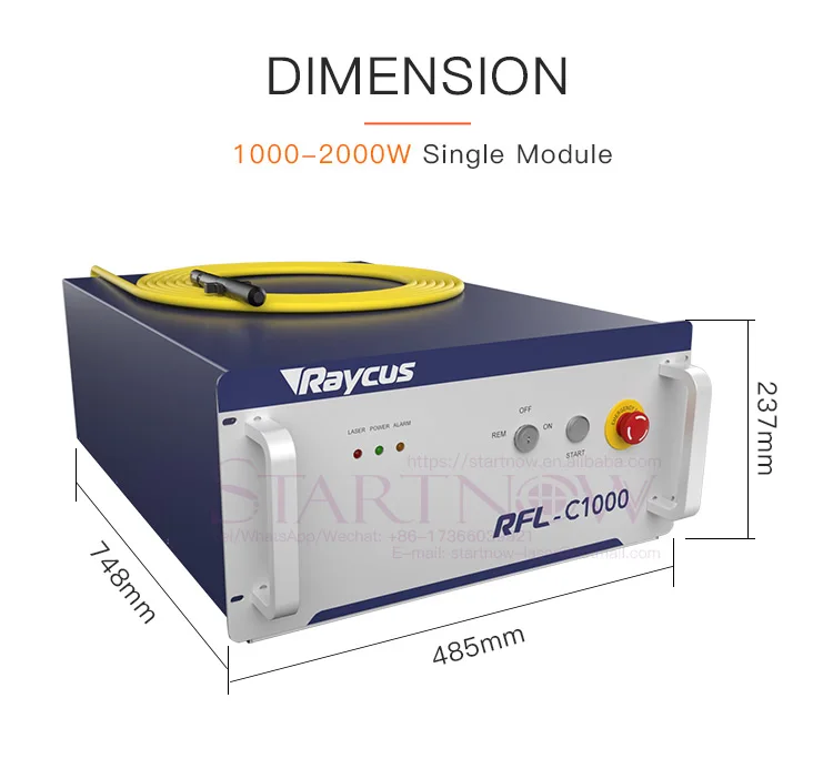 Raycus Cw Fiber Laser Power Single Module Fiber Cutting Welding Machine