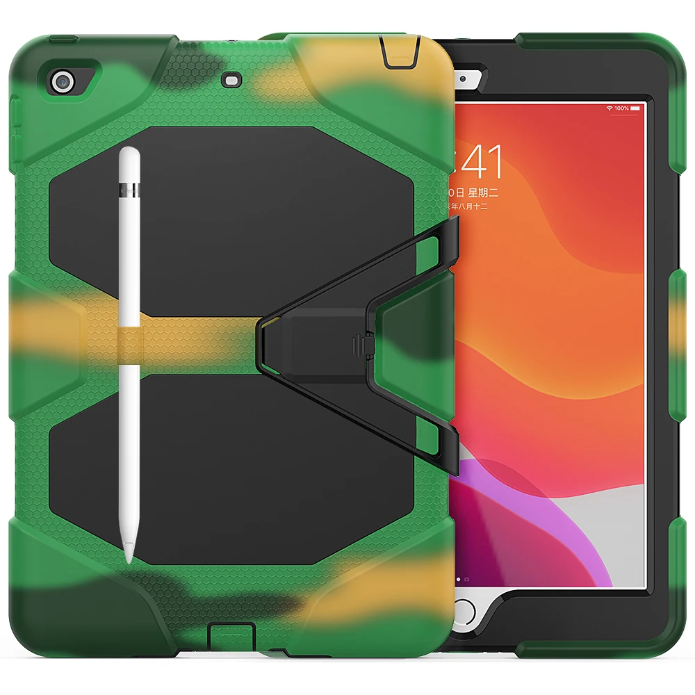 three layer protective tablet case built in screen protector