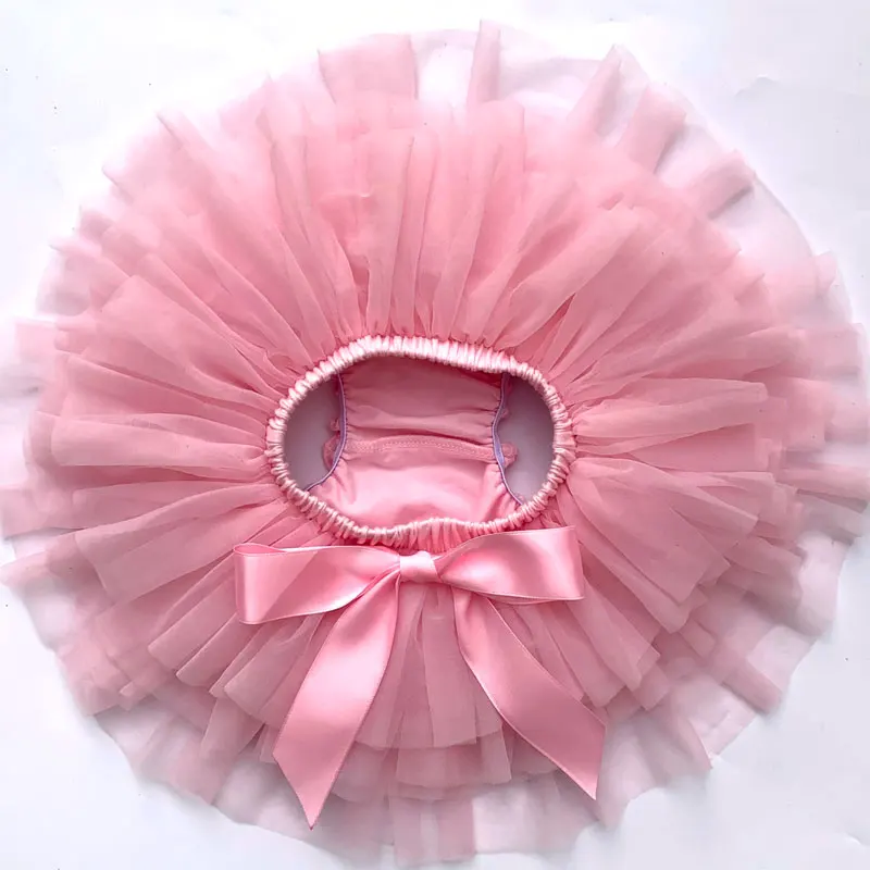
Newborn 1-3years old kid girl mini fluffy tutu skirts with hair accessories 