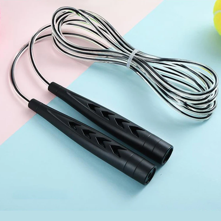 

Factory sale black Pvc jump ropes speed jump rope Adjustable Skipping Jump Rope