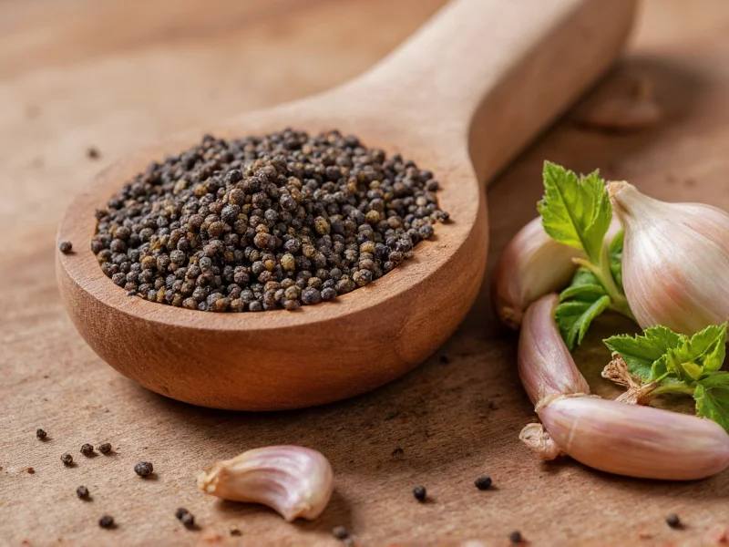 black pepper and garlic