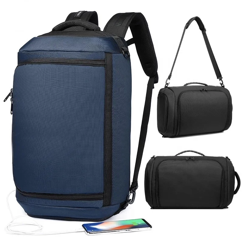 

Men Multifunction Anti-theft Rucksack USB Charging Schoolbag Laptop Waterproof Luggage Bags Large Travel Duffel Bag, Black,blue,green,grey,camo