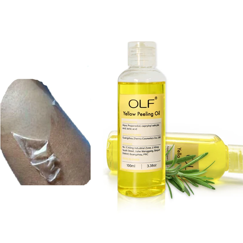 

Private label body skin peeling whitening yellow peeling oil