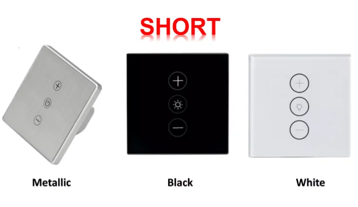 Touch screen switch wifi dimmer switch UK dimming wall glass panel switch