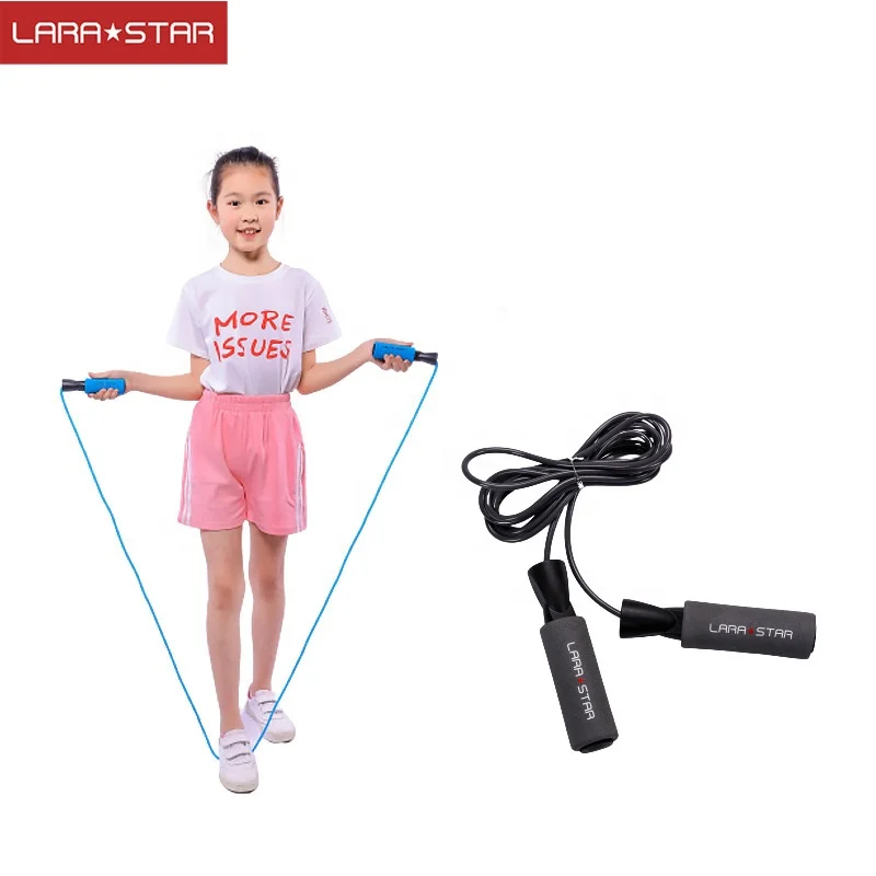 

Custom plastic pvc skip rope children fitness skipping rope wholesale kids foam handle jump ropes exercise