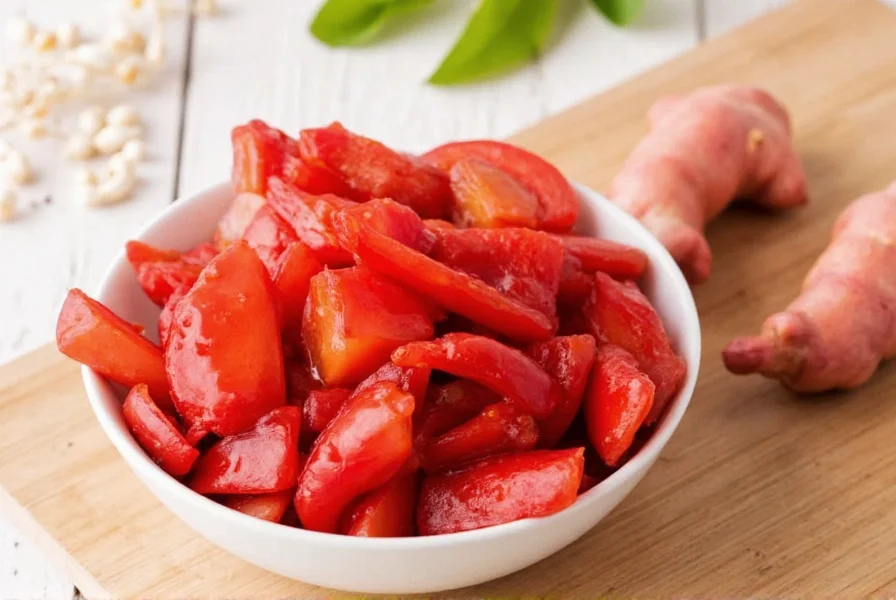 pickled red ginger