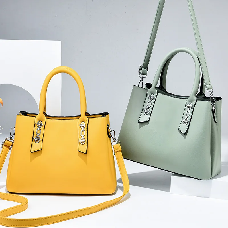 

Design Luxury Fashionable Elegant Simple Solid Color Messenger Shoulder Hand Bags For Woman Latest Ladies Office Handbags