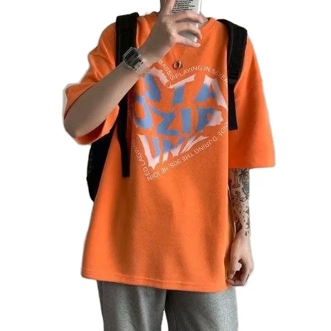 

Wholesale Men's printed T-shirts Love and Rose T-shirts oversized Fashion Unisex Plus Street T-shirts