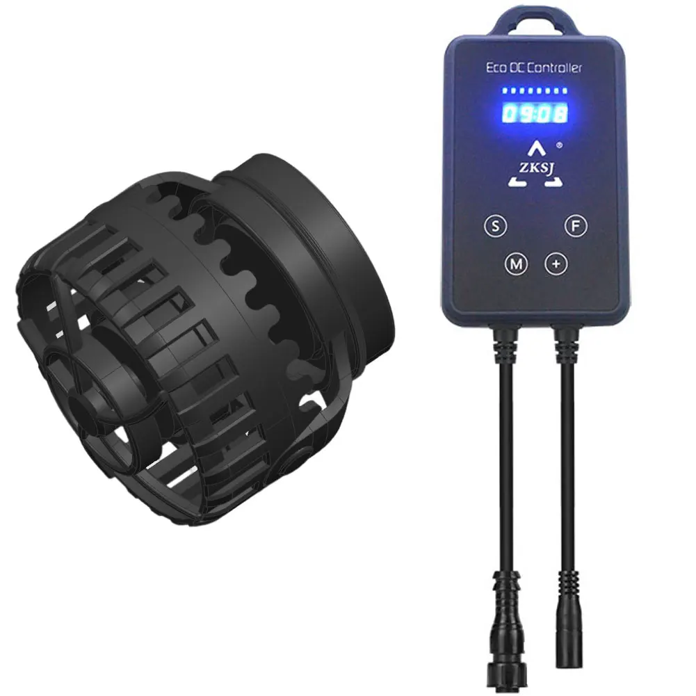 

ZKSJ Wave Maker Circulation Pump with 10-Lev Speed and 3 Wave Patterns and 6 Wave Modes for Aquarium Fish Tank Pond(Slim 10000)