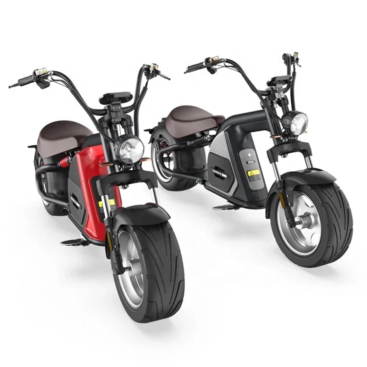 

2020 New Electric Motorcycle 30A Removable Electric Scooters 90KM Range Fat Tire CityCoco Harleys, Black
