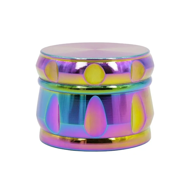 

New fashion ice blue colorful four layer metal smoking grinder, Multi-color