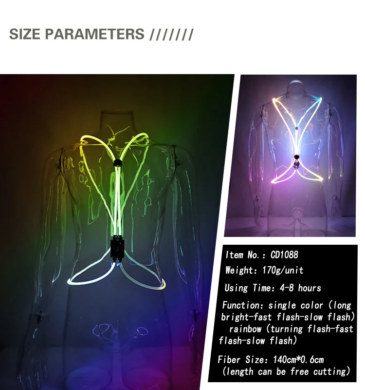 Optic Fiber Led Safety Vest For Running - Buy Led Safety Vest,Vest With ...