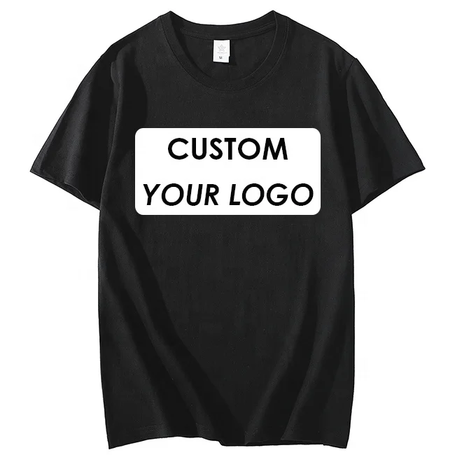 Men's Custom Graphic Printing Company Work T-shirts Unisex Customized Embroidery logo Restaurant Staff Uniform t Shirt