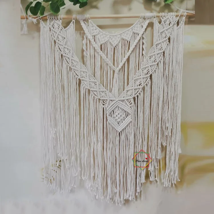 

boho style hand woven large macrame wall hanging decoration, Different colors