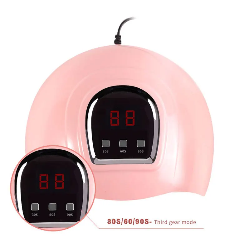 

ND003 54W USB Nail Dryer Gel UV Lamp Manicure Drying Gel Polish LED Lamp With 3 Timing Display Infrared Sensing Nail Products