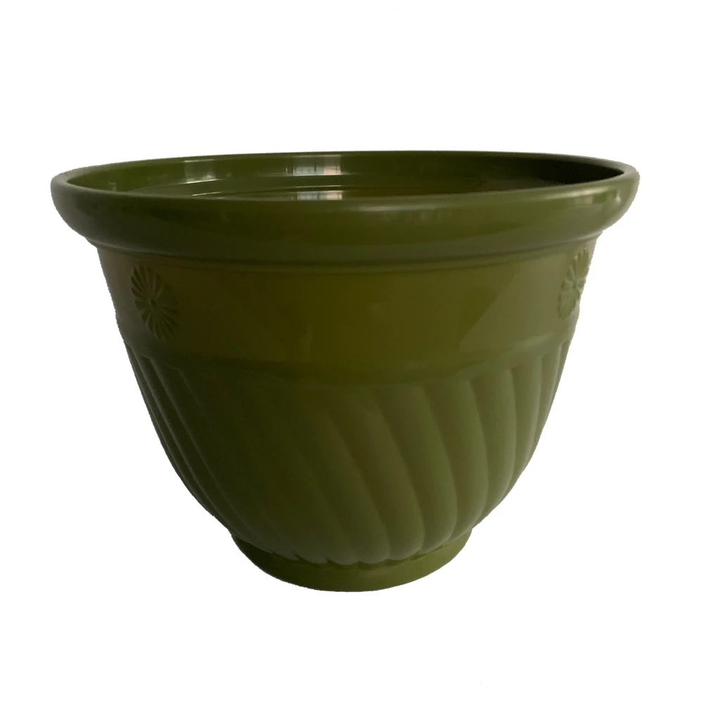 

Wholesale Hot Sale Outdoor Round Garden Colorful Plastic Planter Pots, As picture or customized