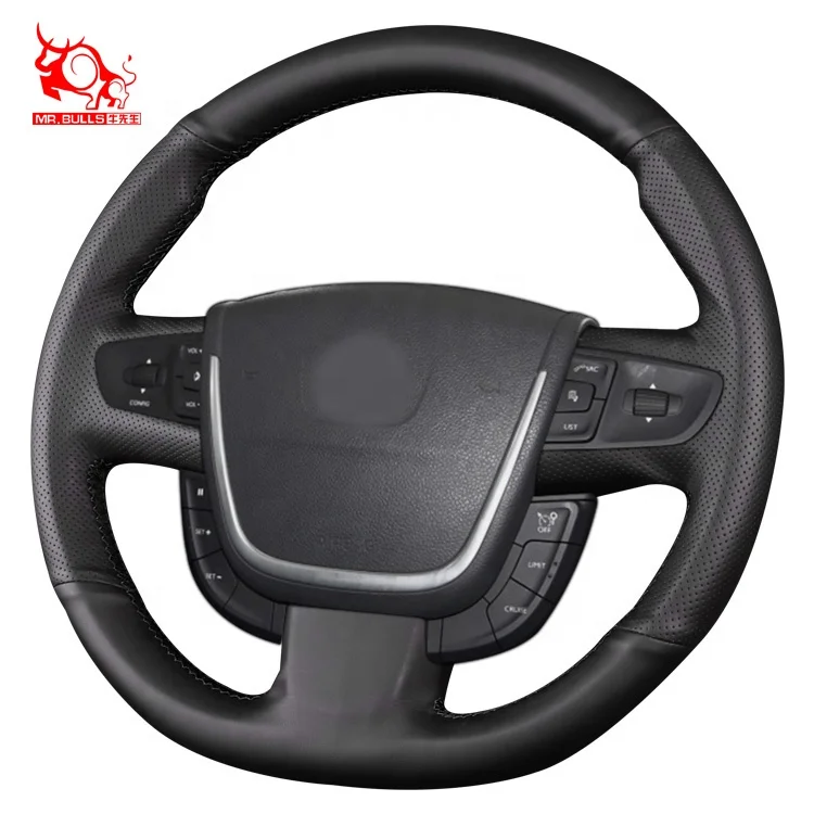 

car accessories car steering wheel cover leather steering wheel covers for Peugeot 508, Customized color