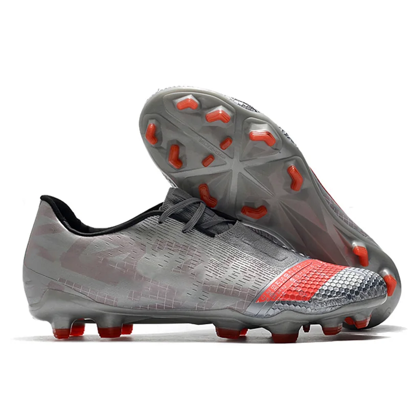 

Drop shipping Bulk sale Turf Training Shoes FG football boots drop shipping tacos de futbol for men, Grey