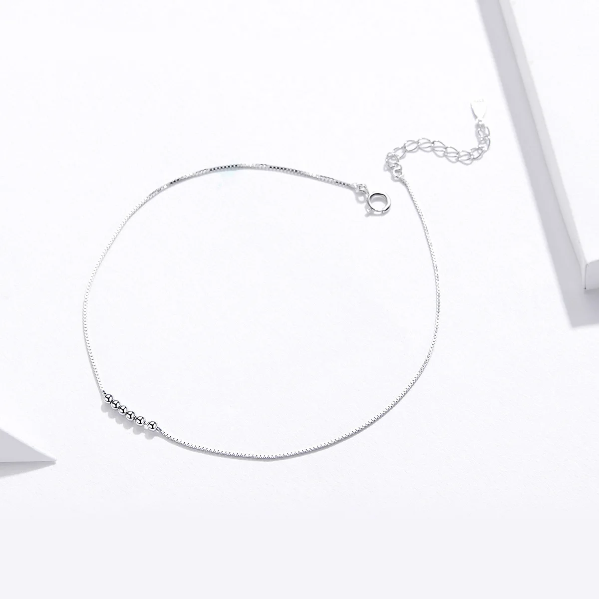 

Fashion Style 925 Sterling Silver Small Beads Anklets for Women