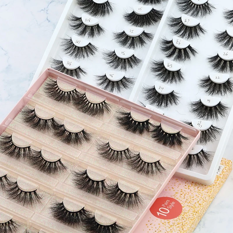 

25 mm 3d Mink Eyelash Vendor Customized Boxes With mirror 3D Mink Lashes Private Label Case