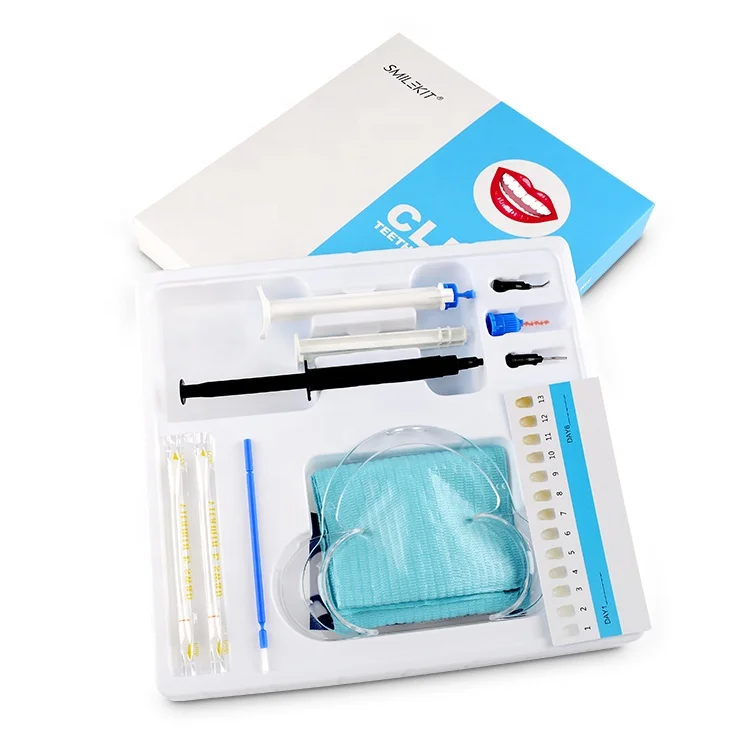 

Clinic Use Professional Teeth Whitening Dual Barrel Syringe Gel Kit Private Label, Customized color