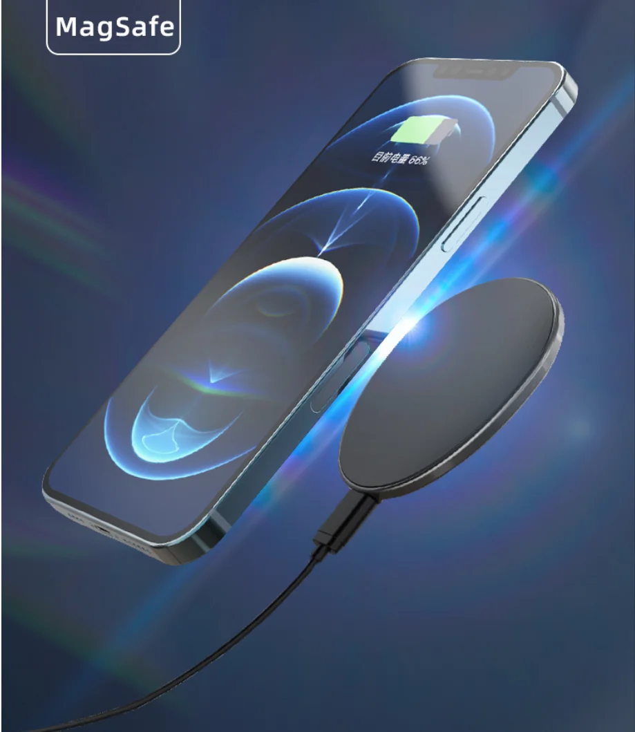 

15W Smart Mobile Cell Phone Portable Wireless Charger 10W Qi Android Fast Magnetic Wireless Power Charging For Iphone Samsung