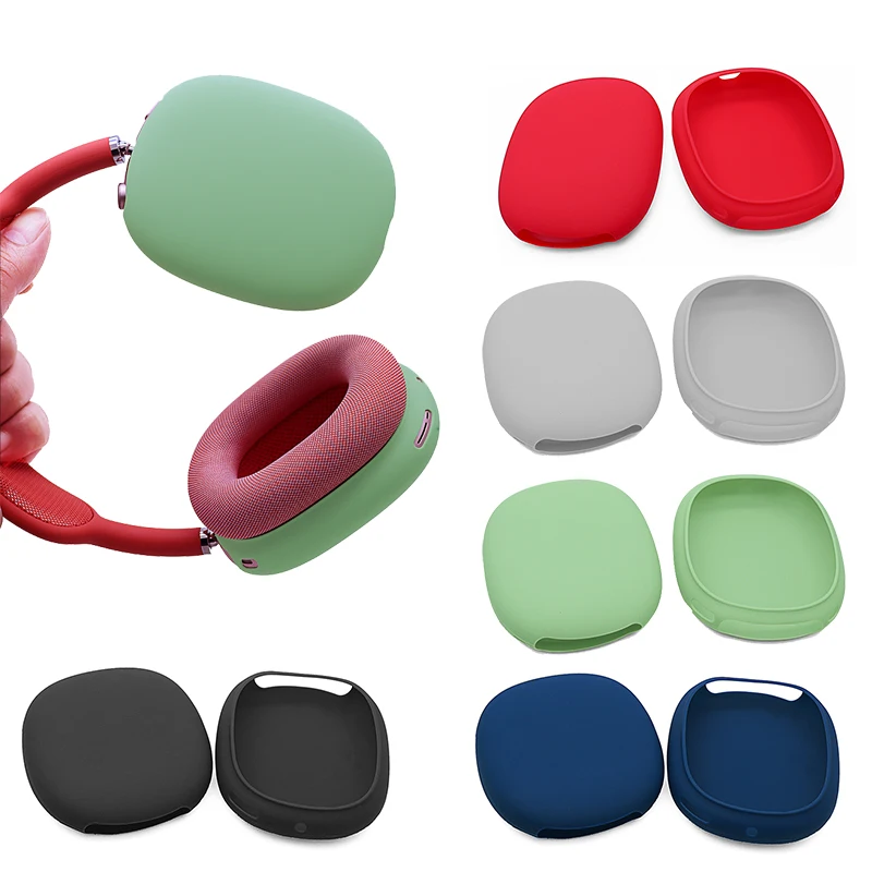 

New Wholesale Silicone Protective Cover Colorful Headset Anti-dust Case Silicone Headphone Case for Airpods Max Case