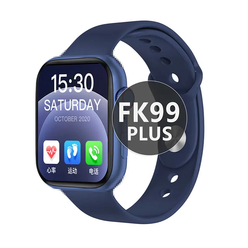 

Reloj Inteligente Serie 6 FK99 Plus Smartwatch With 1.75inch Wireless Charger BT Call Blood Pressure Monitoring Smart Watch