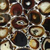 Translucent marble wall paneling brown color agate stone sheet popular agate stone price