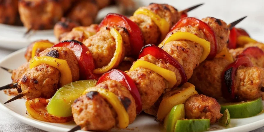 Pinchitos cooking on a grill